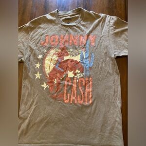 Johnny Cash brown short sleeve t-shirt